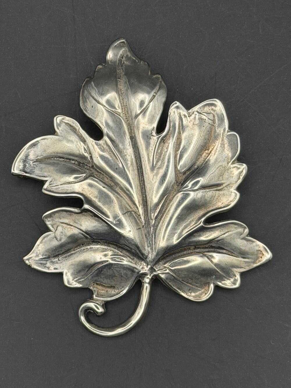 Vintage Black Starr and Gorham Sterling Silver Leaf Brooch/Pin
